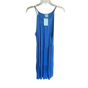 Olivia & Rae Camisole Knit Sundress Blue  Sz L NWT